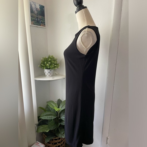 NEW YORK & COMPANY WOMEN'S MIDI BLACK DRESS SIZE S - Picture 4 of 16